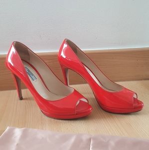 Prada Patent Leather Heels, 37.5 includes dustbag